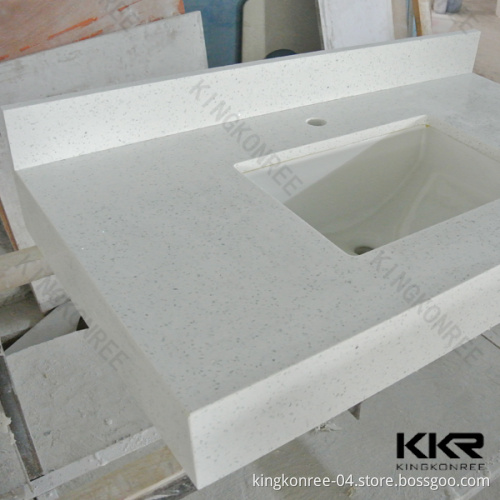 Commercial Prefab 72 Cast Stone Bathroom Countertop (KKR-V1411121)